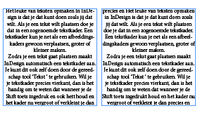 voorbeeld van tekstkolommen in indesign