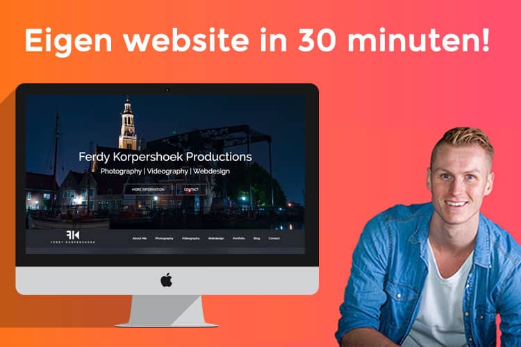 Leer in deze gratis cursus WordPress hoe je binnen 30 minuten een website maakt
