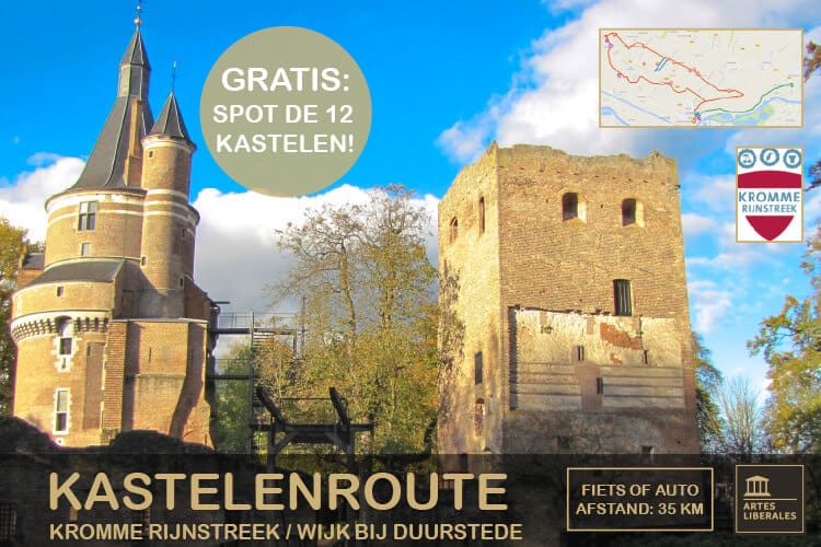 Ontdek de kastelenroute in de Kromme Rijnstreek