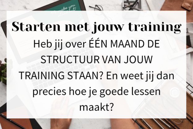 Leer hoe je jouw eigen online training kunt maken