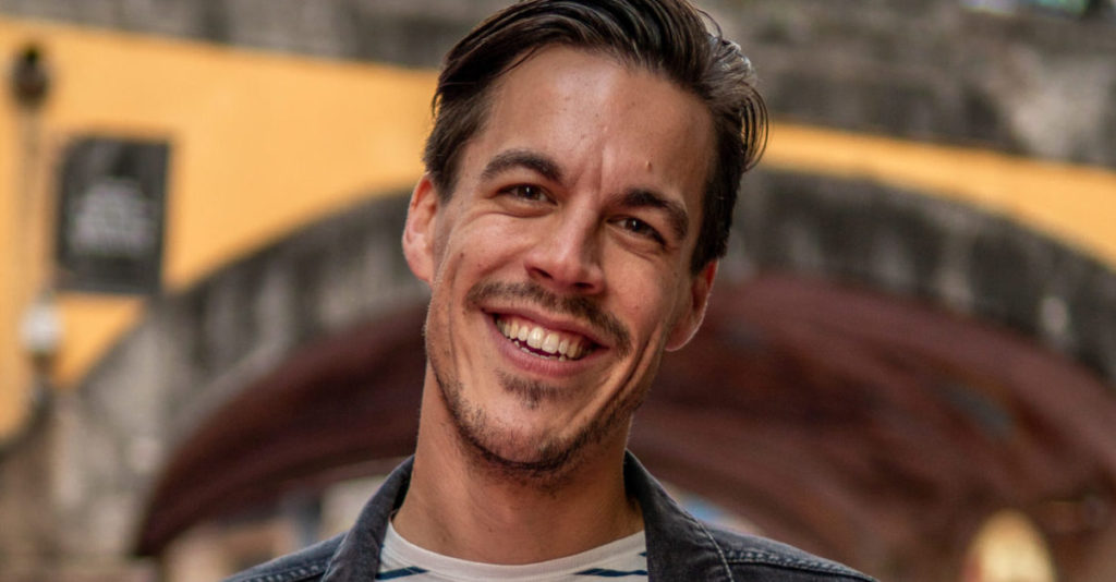 Stefan Hensen, instructeur grafische vormgeving op Soofos