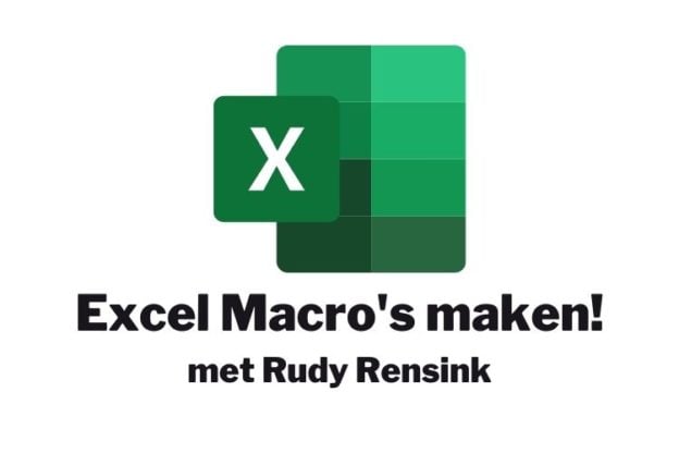 Online cursus Macro's maken in Excel
