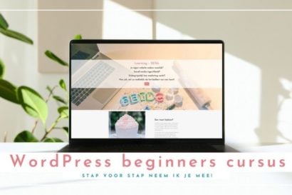 In deze online cursus leer je hoe je je eigen website kunt maken in Wordpress