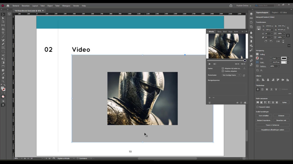 Leer alles over het werken met video in InDesign, en hoe je deze effectief kan gebruiken in digitale publicaties.